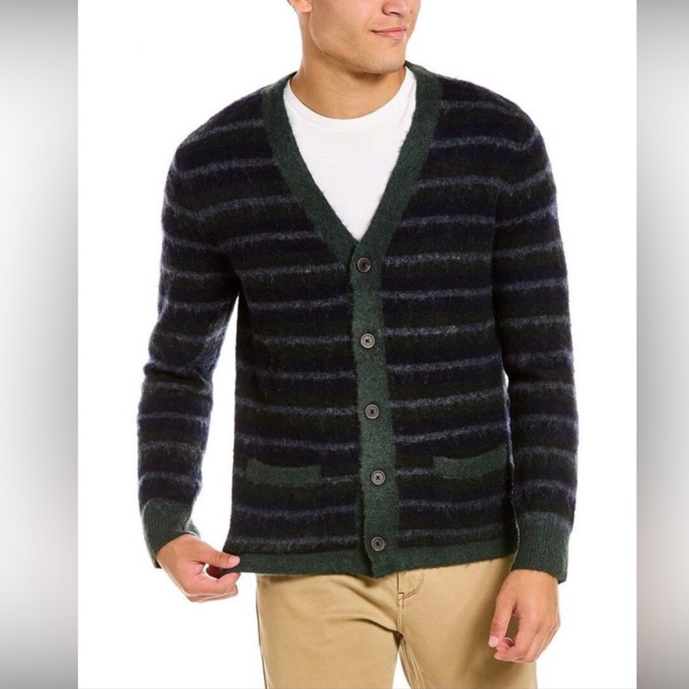 Rails Jasper Dawn Fog Stripe Fuzzy Cardigan